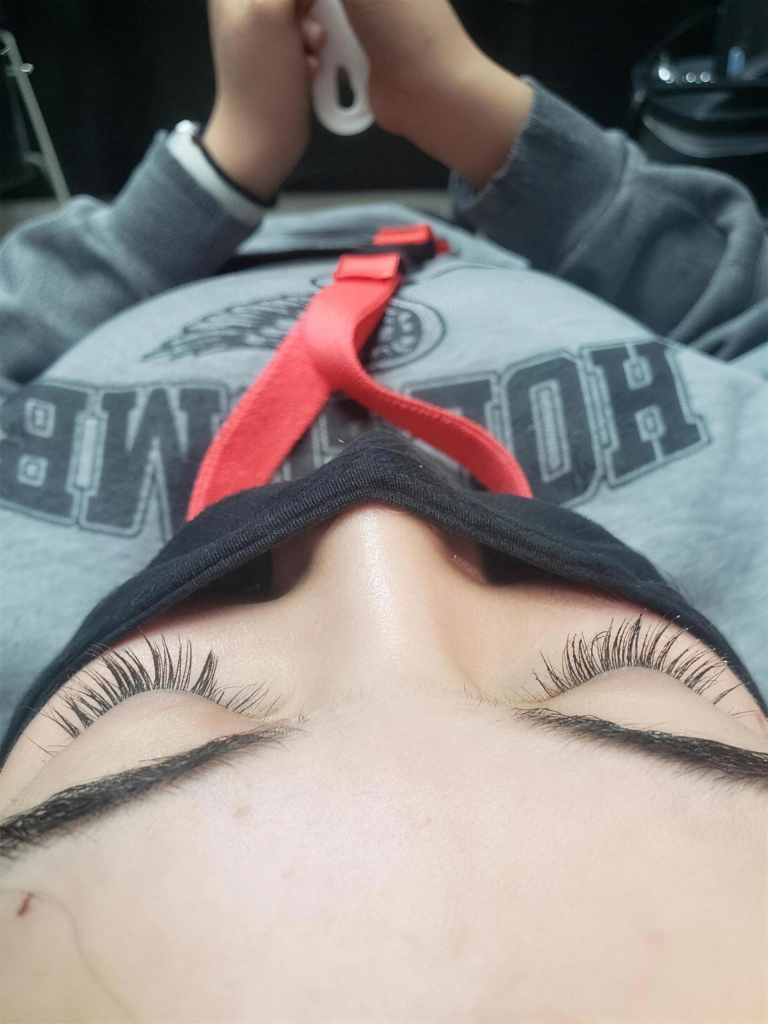 Lash lift, before and after